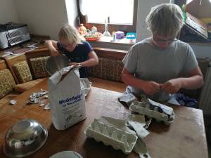 Vulkanbau mit Kindern