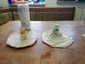 Vulkanbau mit Kindern